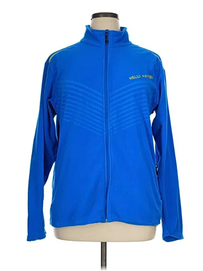 Pre-owned Helly Hansen Zip Up Hoodie In Blue
