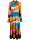 Helmstedt Alina Abstract-pattern Print Dress In Mehrfarbig