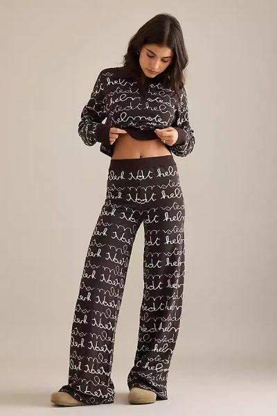 Helmstedt Knit Logo Trousers In Multi
