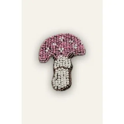 Helmstedt Mushroom Brooch In Pink