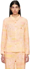 Helmstedt Orange Alv Shirt In Peach Skies