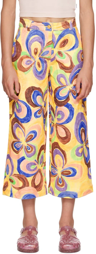 Helmstedt Bedruckte Hose Aus Baumwollcanvas In Flower Print