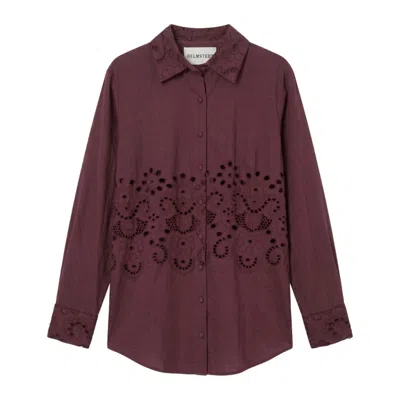 Helmstedt Women's Purple Elsie Blouse In Burgundy