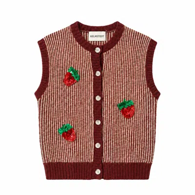 Helmstedt Women's Red Naya Vest In Brown