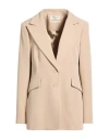 Helmur® Helmur Woman Blazer Beige Size 12 Polyester, Elastane In Sand