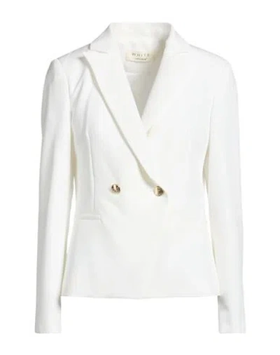 Helmur® Helmur Woman Blazer Off White Size 6 Viscose, Polyamide, Elastane