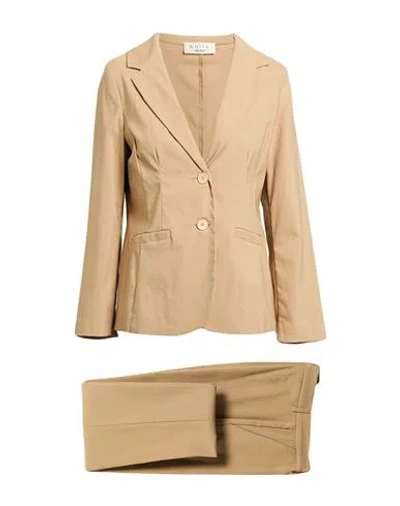 Helmur® Helmur Woman Suit Beige Size 12 Viscose, Polyamide, Elastane In Sand