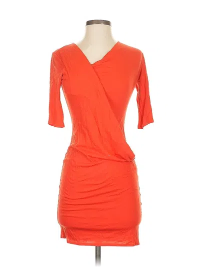 Pre-owned Helmut Cocktail Dress In Orange