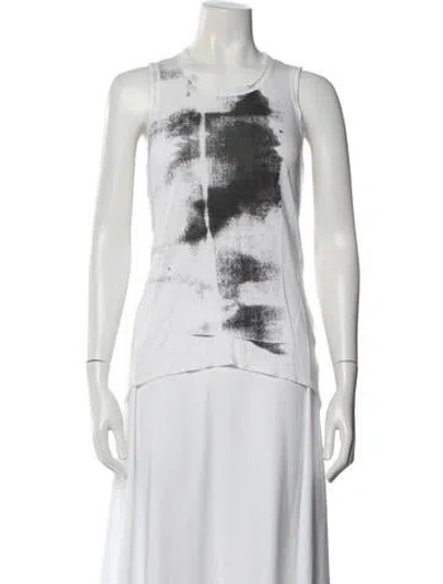 Pre-owned Helmut Helmut Lang Graphic Print Crew Neck Top In Multi