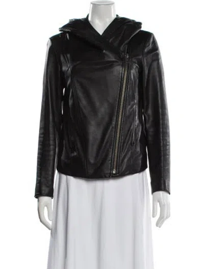 Pre-owned Helmut Helmut Lang Leather Biker Jacket In Black