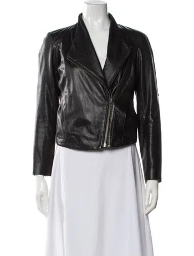 Pre-owned Helmut Helmut Lang Leather Biker Jacket In Black
