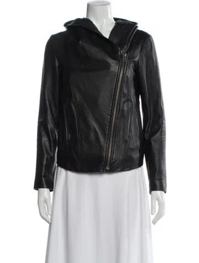 Pre-owned Helmut Helmut Lang Leather Biker Jacket In Black