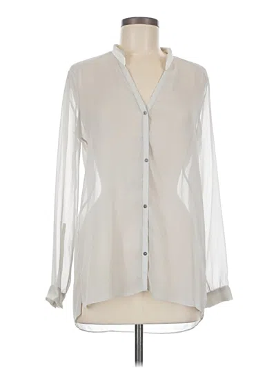 Pre-owned Helmut Helmut Lang Long Sleeve Blouse In White