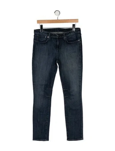 Pre-owned Helmut Helmut Lang Mid-rise Straight Leg Jeans In Blue