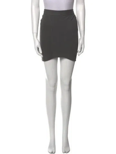 Pre-owned Helmut Helmut Lang Mini Skirt In Gray