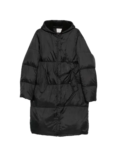 Pre-owned Helmut Lang 1990s Hooded Padded Coat In Black