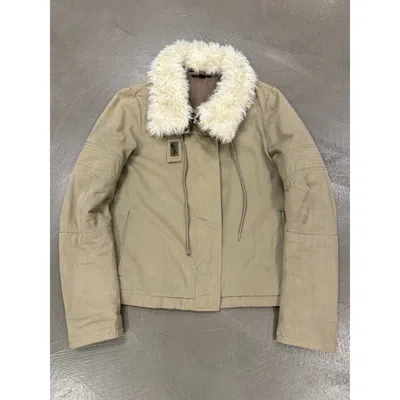Pre-owned Helmut Lang 1999  Astro Biker Jacket In Sand