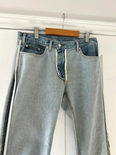 Pre-owned Helmut Lang 1999 Reissue Inside Out Jeans In Blue