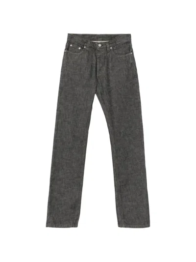 Pre-owned Helmut Lang 1999s Straight-leg Jeans In Grey