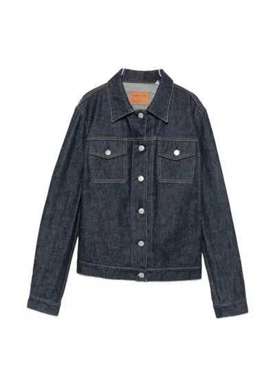 Pre-owned Helmut Lang 2000s Button-up Denim Jacket In Blue
