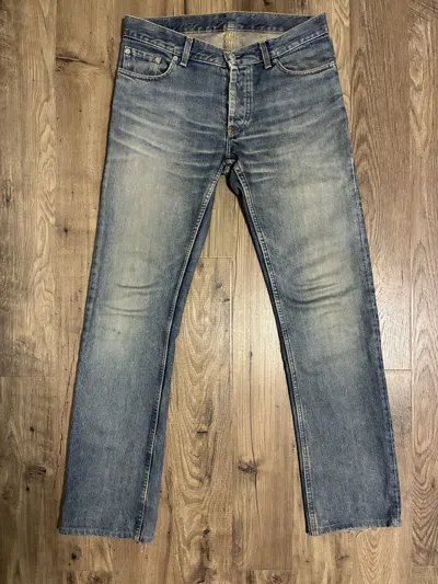 Pre-owned Helmut Lang 2000s  Dark Wash Denim In Blue