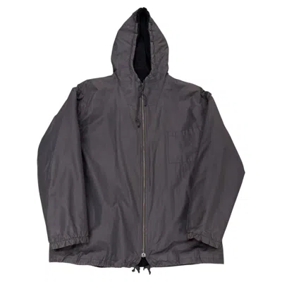 Pre-owned Helmut Lang 2000s  Shearling Lined Cotton Hooded Jacket In Black