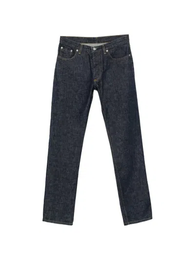 Pre-owned Helmut Lang 2000s Straight-leg Jeans In Blue