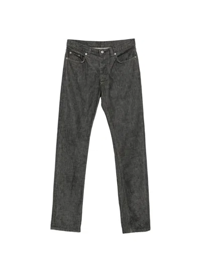 Pre-owned Helmut Lang 2000s Straight-leg Jeans In Grey