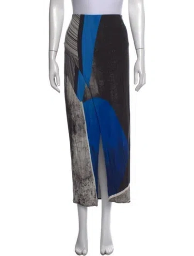 Pre-owned Helmut Lang 2013 Long Skirt In Black