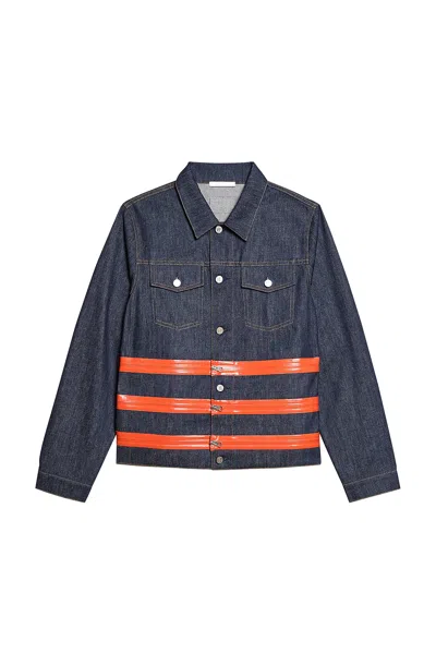 HELMUT LANG 3 ZIP TRUCKER DENIM JACKET