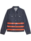 Helmut Lang Zip Trucker Jacket In Blue