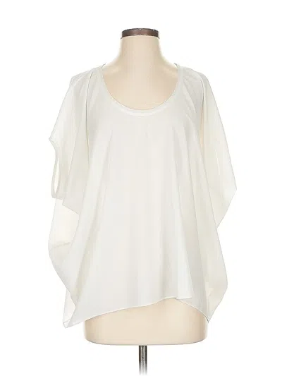 Pre-owned Helmut Lang 3/4 Sleeve Blouse In White