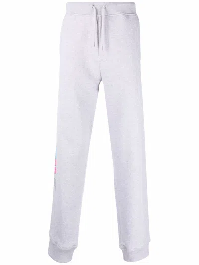 Helmut Lang 3d Logo Track Pants In Gray