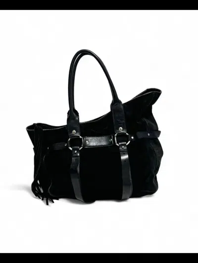 Pre-owned Helmut Lang 90's Archive Biker Tote Bag In Black