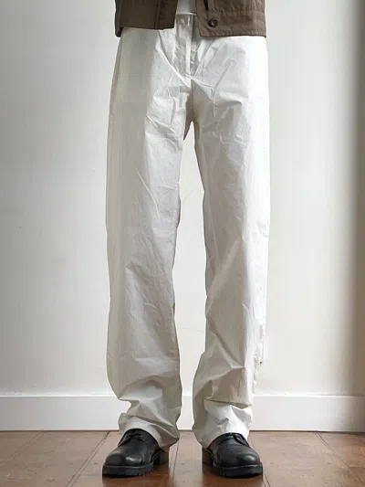 Pre-owned Helmut Lang 90's Nylon Pants In White