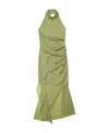 Helmut Lang A Neckline Dress In Green