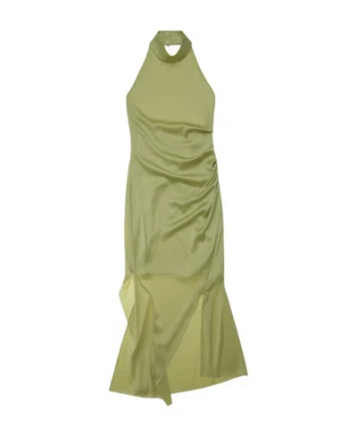 Helmut Lang A Neckline Dress In Green