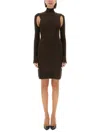 Helmut Lang Air Turtleneck Dress In Black