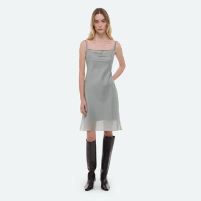 Helmut Lang Airy Slip Dress In Gray