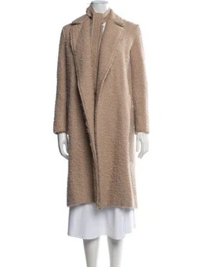 Pre-owned Helmut Lang Alpaca Coat In Brown