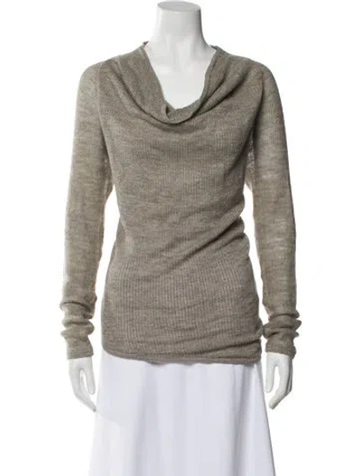 Pre-owned Helmut Lang Alpaca Cowl Neck Sweater In Gray
