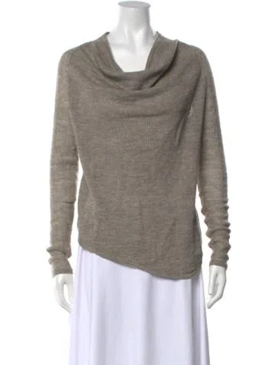 Pre-owned Helmut Lang Alpaca Cowl Neck Sweater In Grey