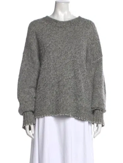 Pre-owned Helmut Lang Alpaca Crew Neck Sweater In Gray