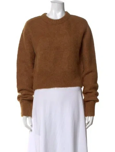 Pre-owned Helmut Lang Alpaca Crew Neck Sweatshirt In Brown