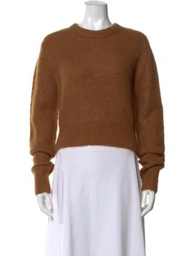 Pre-owned Helmut Lang Alpaca Crew Neck Sweatshirt In Brown