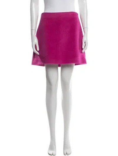 Pre-owned Helmut Lang Alpaca Mini Skirt W/ Tags In Pink