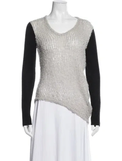 Pre-owned Helmut Lang Alpaca V-neck Sweater In Multi