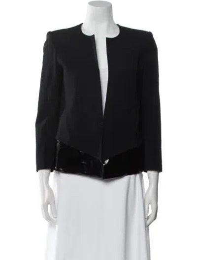 Pre-owned Helmut Lang Angora Evening Jacket In Blue