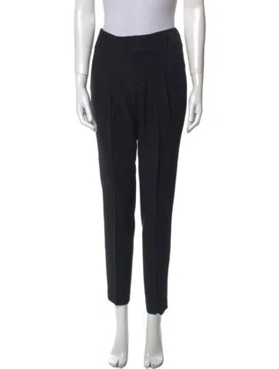 Pre-owned Helmut Lang Angora Straight Leg Pants In Black