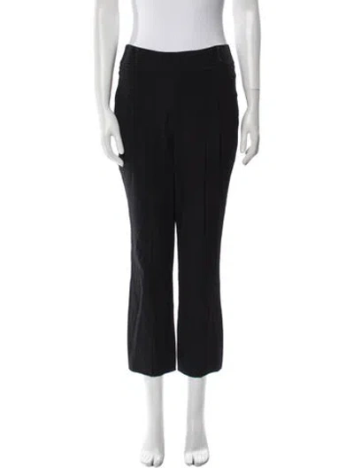 Pre-owned Helmut Lang Angora Straight Leg Pants In Black